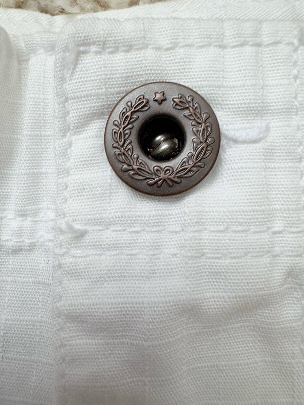 NWT Polo Ralph Lauren White Cargo Shorts Cotton Red Stitch RL-1967 Grommets  12